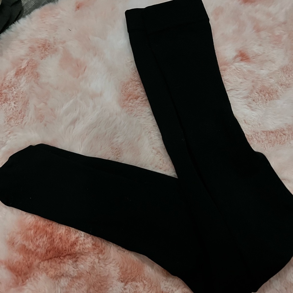 Black stockings, lightly worn